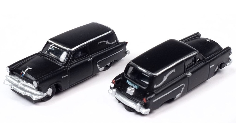 N Scale - Classic Metal Works - 50436 - Vehicle, Auto, Ford, Hearse - Painted/Unlettered - 2-Pack