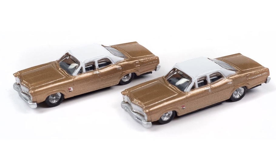 N Scale - Classic Metal Works - 50434 - Vehicle, Auto, Ford, Galaxie - Painted/Unlettered - 2-Pack