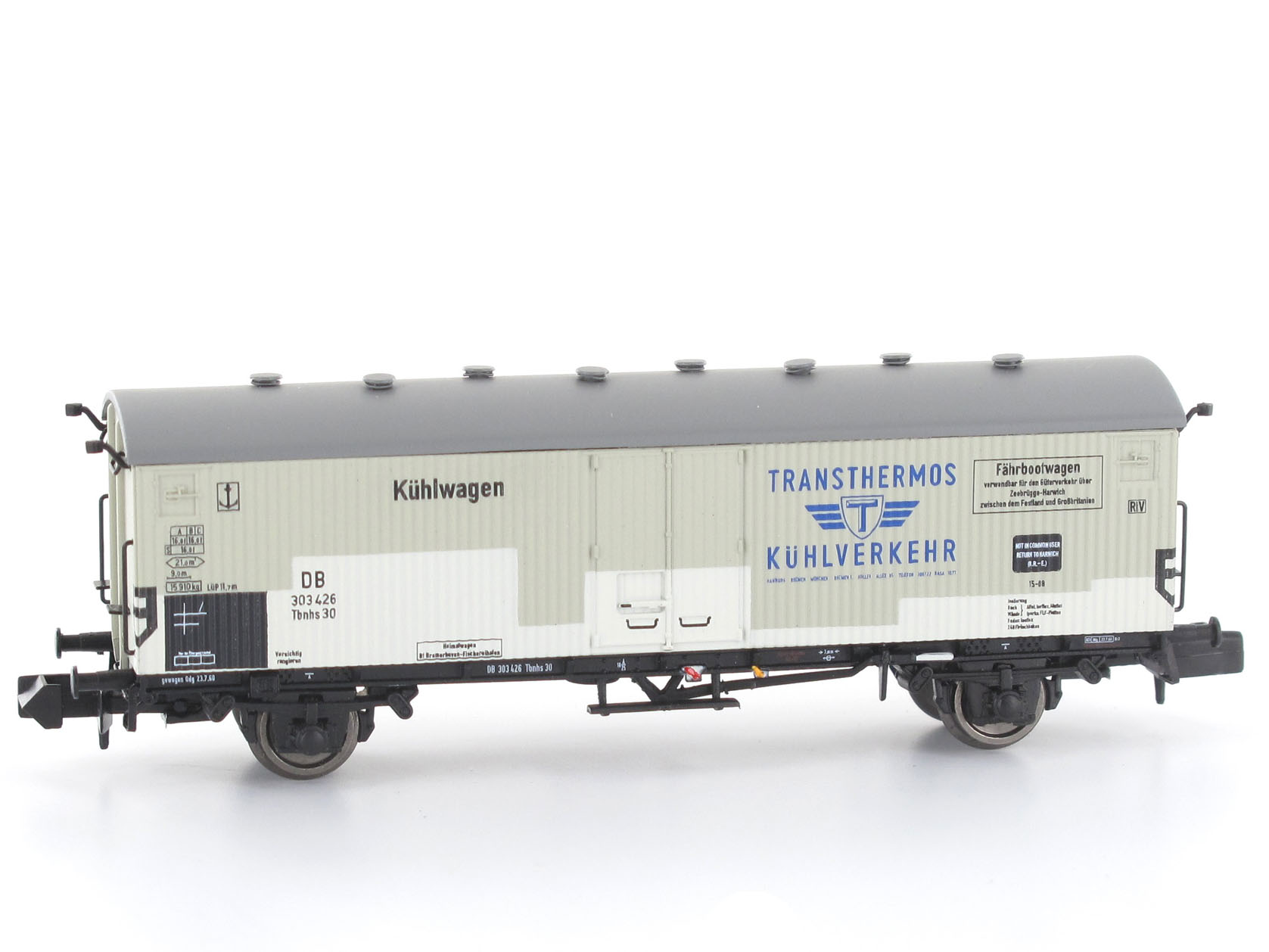 N Scale - Modellbahn Union - MU_N-G56011 - Tbnhs Refrigerated ferry wagon - Deutsche Bundesbahn - 303 426