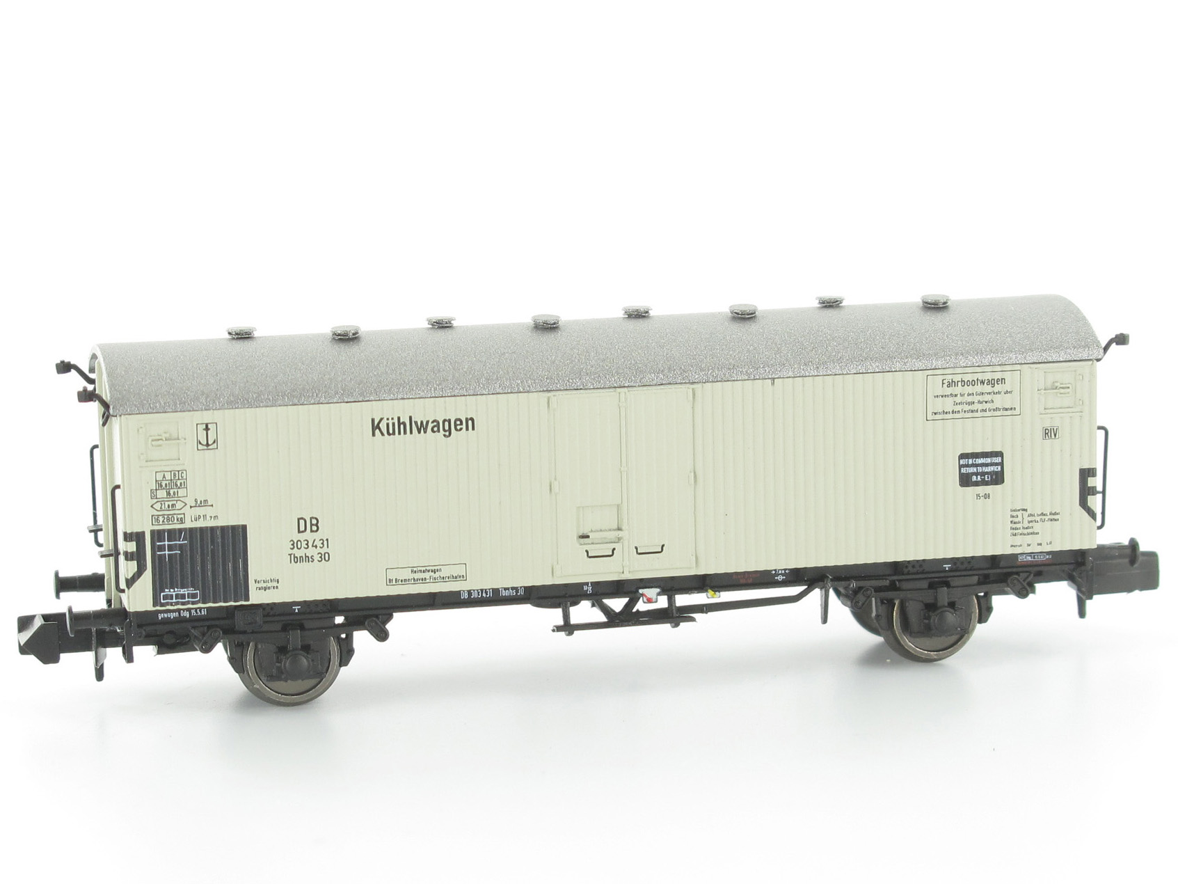 N Scale - Modellbahn Union - MU_N-G56004 - Tbnhs Refrigerated ferry wagon - Deutsche Bundesbahn - 303 431