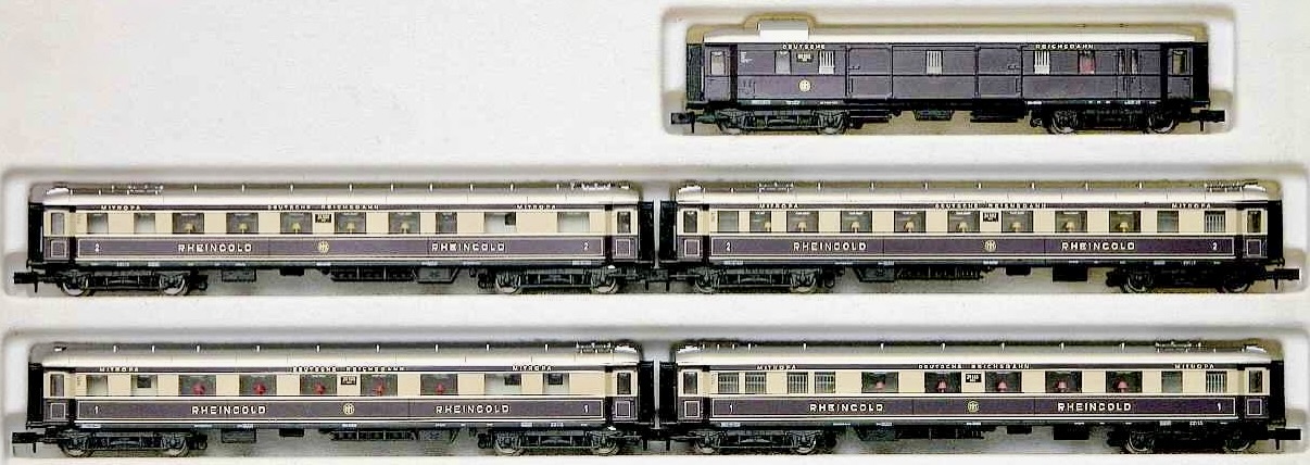 N Scale - Arnold - 0143 - Passenger Train, DRG, Epoch II - Deutsche Reichsbahn - 5-Pack