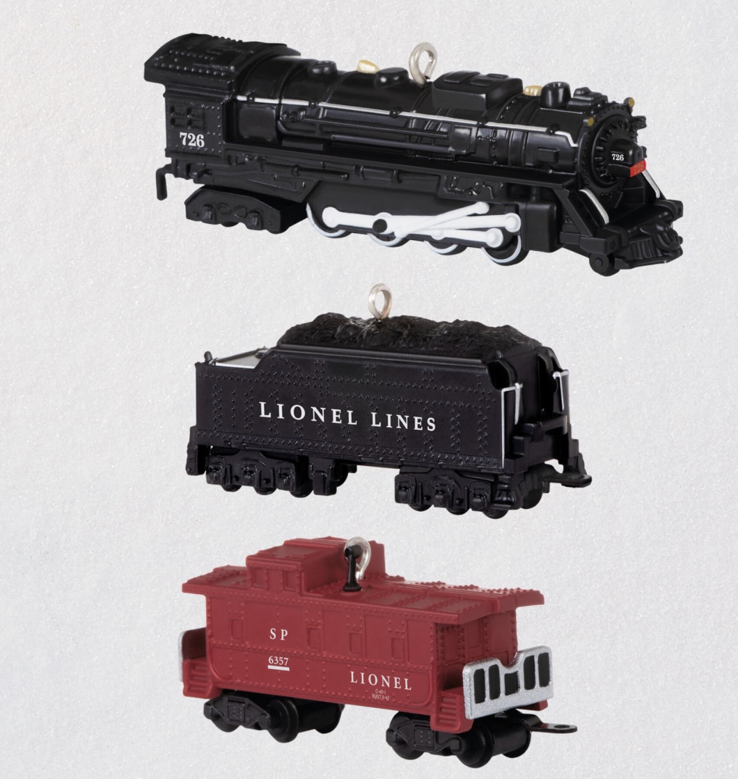 N Scale - Hallmark Cards - QXM9323 - Locomotive, Steam, Lionel - Lionel - 3-Pack