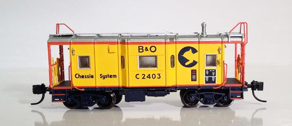 N Scale - Fox Valley - 91212 - Caboose, Bay Window - Chessie System - C-2440