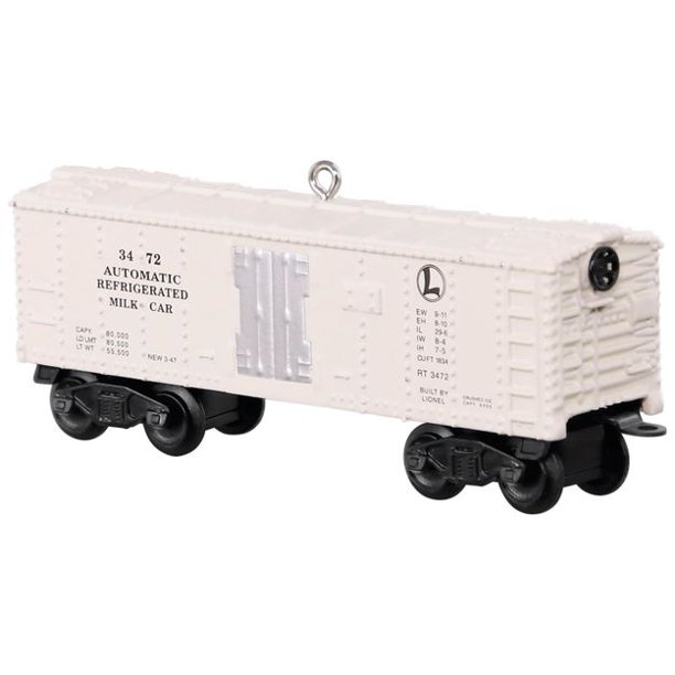 N Scale - Hallmark Cards - QXI3202 - Rolling Stock, Refrigerated, Milk - Lionel - 3472