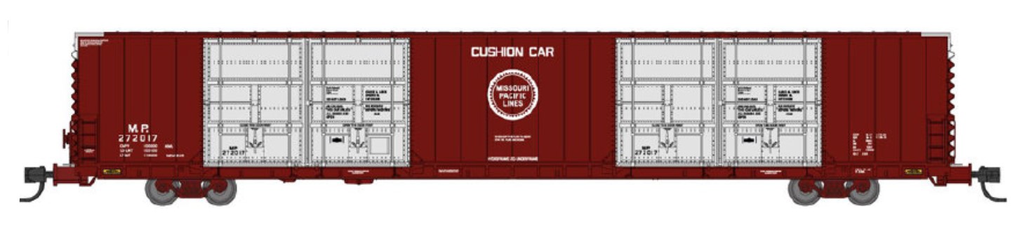 N Scale - Bluford Shops - 87281 - Boxcar, 85 or 86 Foot, Auto Par...