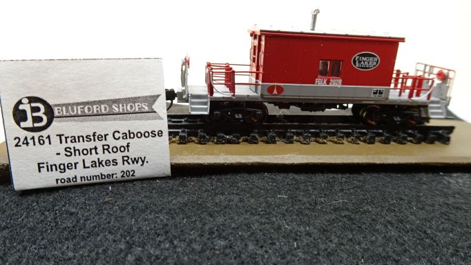 N Scale - Bluford Shops - 24161 - Caboose, Transfer - Finger Lakes - 202R