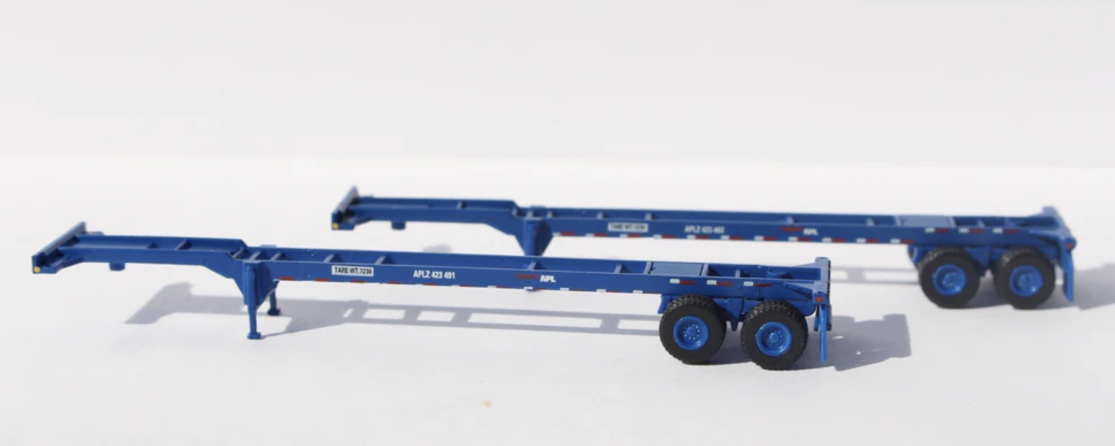 N Scale - Jacksonville Terminal - 142018 - Trailer, 40 Foot, Chassis - APL Logistics - 2-Pack