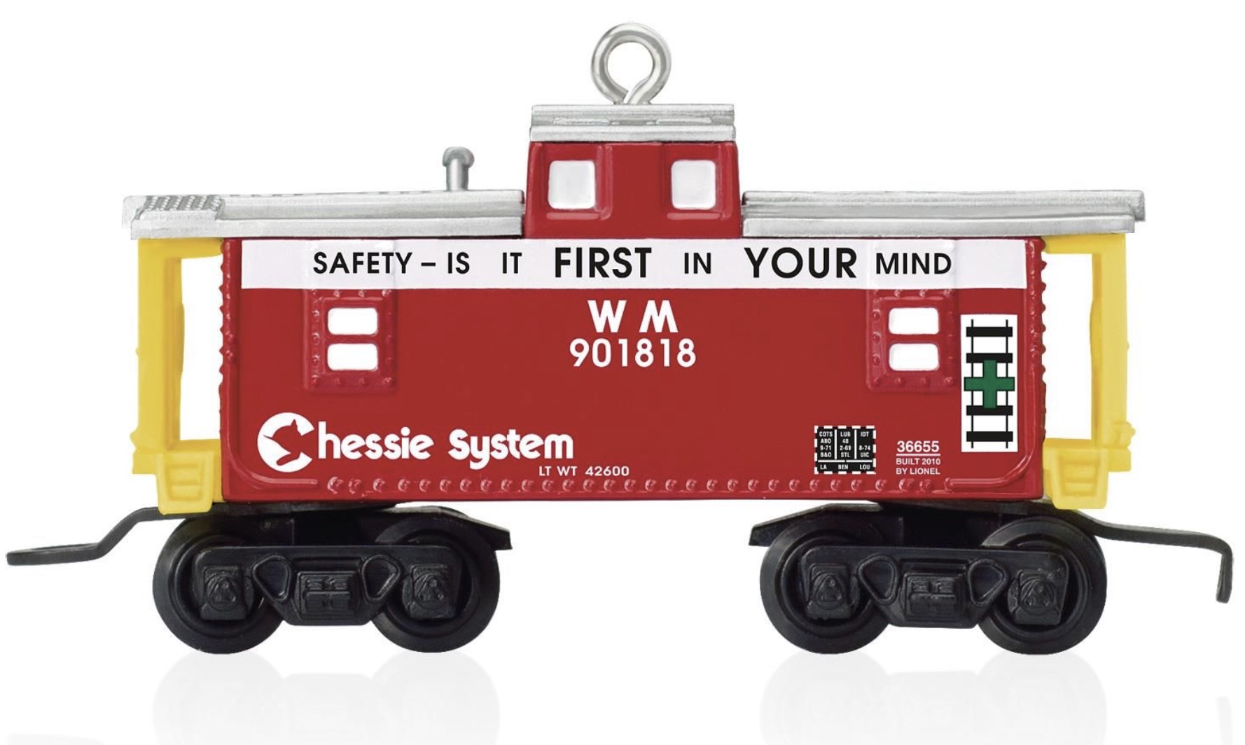 N Scale - Hallmark Cards - QXI2539 - Caboose, Cupola, Steel - Chessie System - 901818