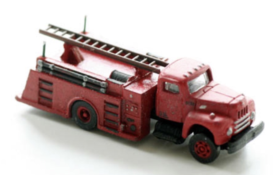 N Scale - Model Tech Studios - D1151P - Vehicle, Truck, Fire Engine - Fire and Rescue