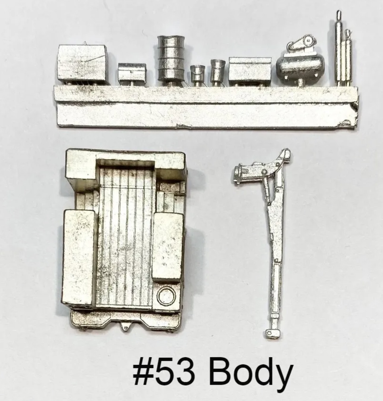 N Scale - Showcase Miniatures - NBody53 - Accessories, Detail Parts, Equipment Service Truck Body - Undecorated - "I" Type Equipment Service Truck Body