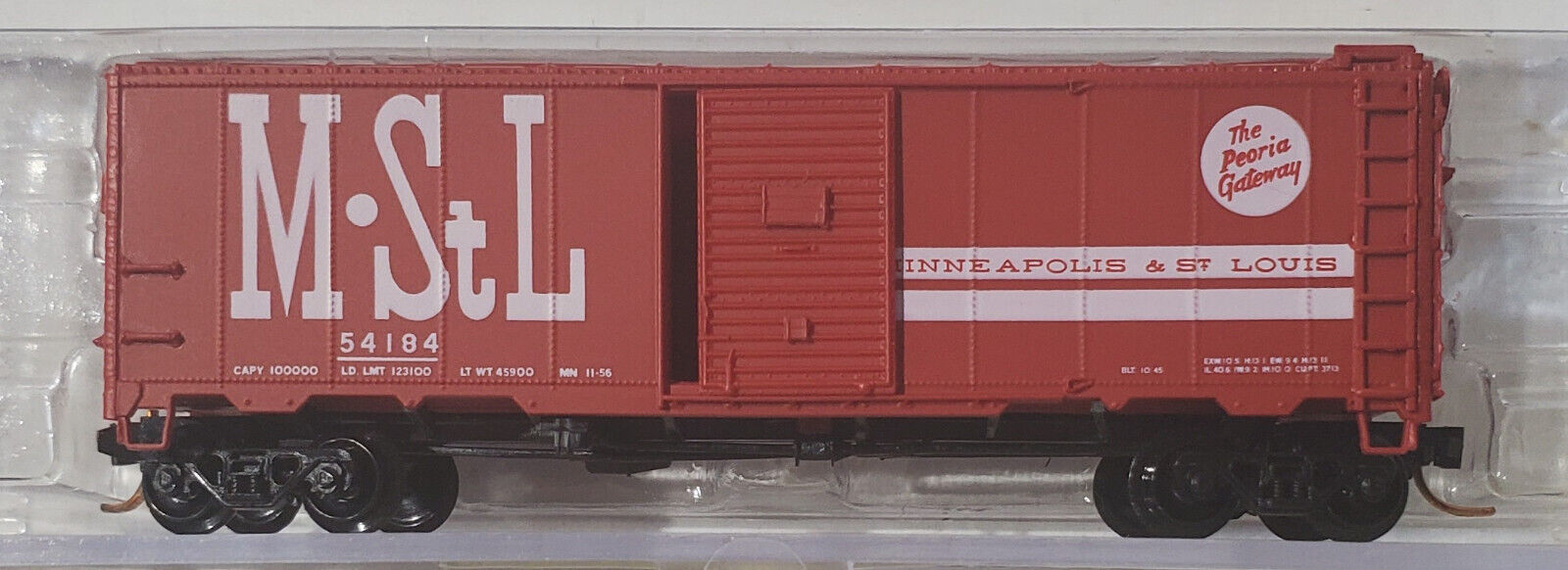 N Scale - InterMountain - 65719-03 - Boxcar, 40 Foot, AAR 1937 - Minneapolis and St. Louis - 54184