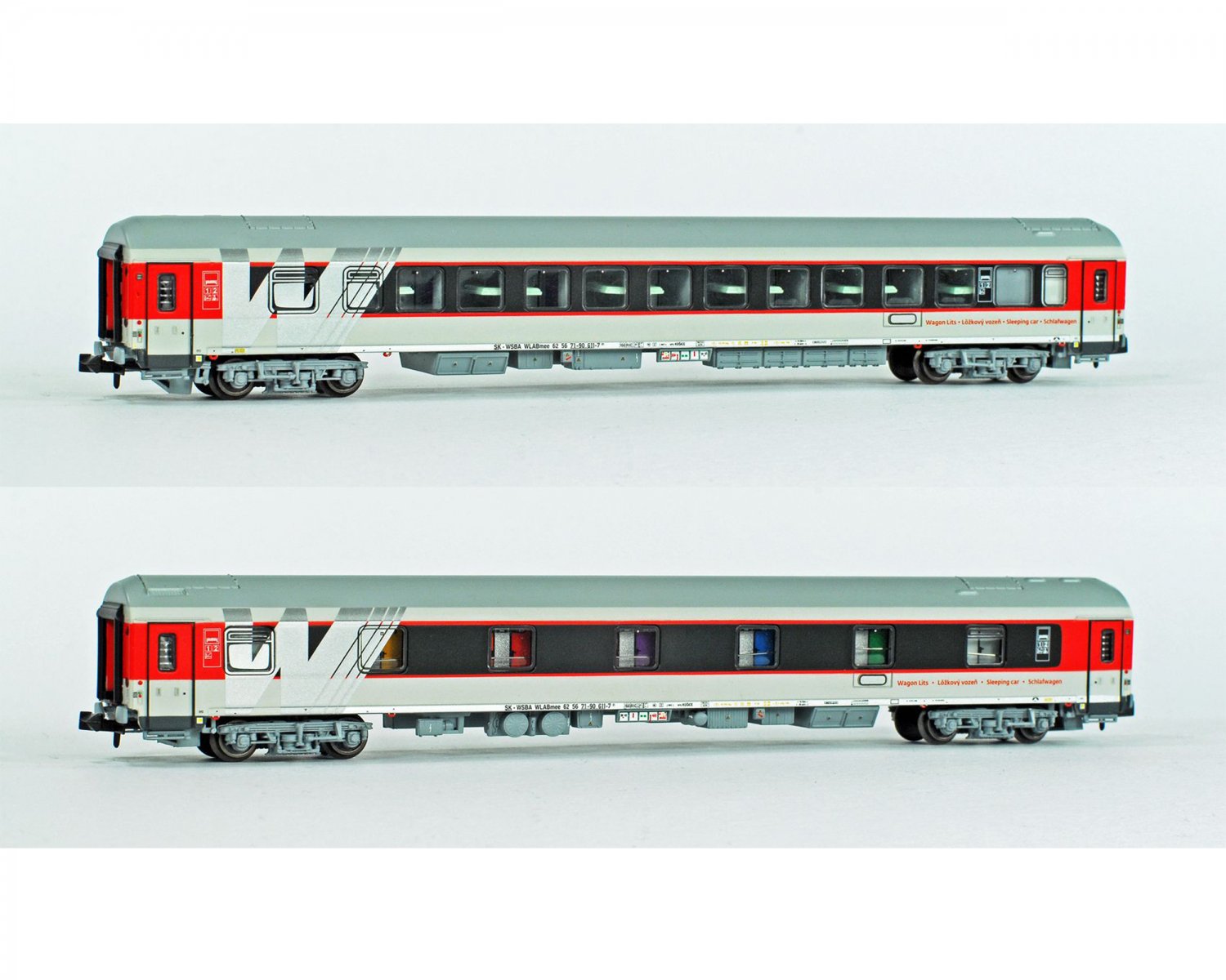 N Scale - L.S. Models - 98025 - WLABmee Sleeper wagon - 71-90 611-7, 71-90 614-1
