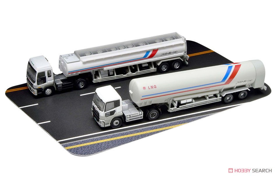 N Scale - Tomytec - 323587 - Vehicle, Truck, Tractor Trailer - Niyac Corporation - 2-Pack