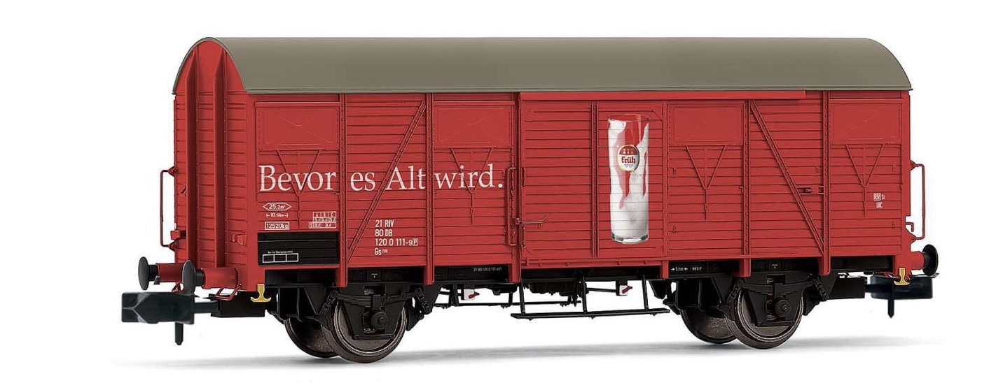 N Scale - Arnold - HN6644 - Wagon, Closed, 2-Axle - Deutsche Bahn - 120 0 111-9