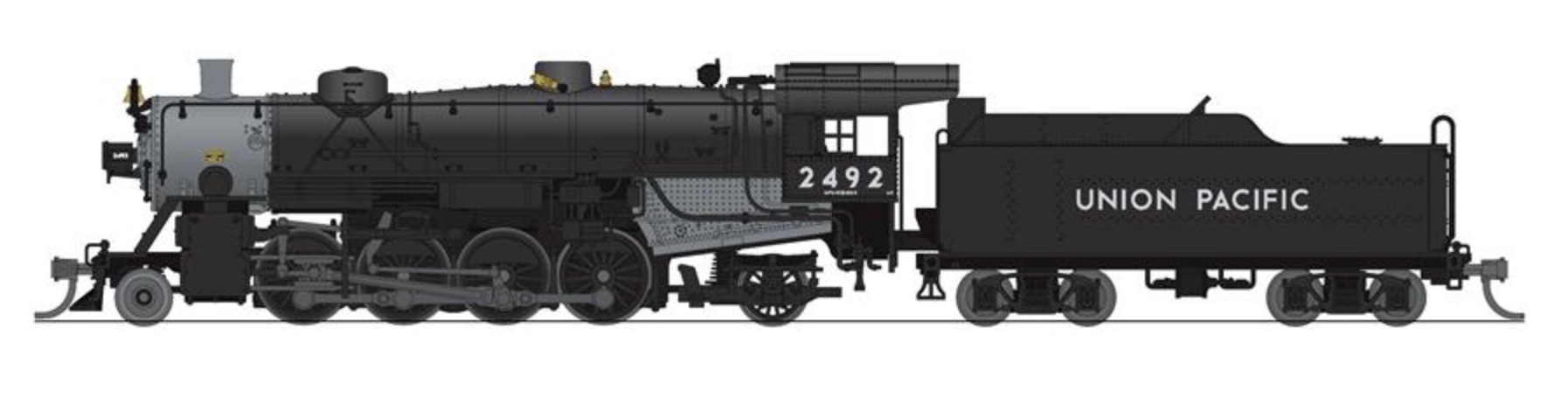 N Scale - Broadway Limited - 7864 - Locomotive, Steam, 2-8-2 Light Mikado - Union Pacific - 2497
