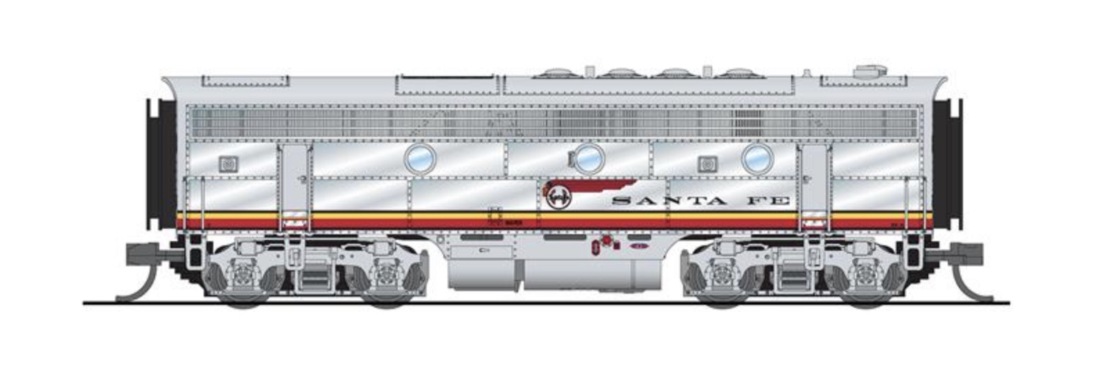 N Scale - Broadway Limited - 9055 - Locomotive, Diesel, EMD F3 - Santa Fe - 36B