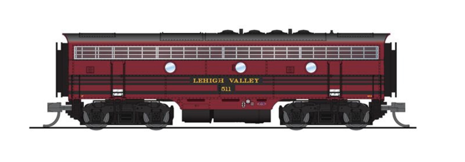 N Scale - Broadway Limited - 9059 - Locomotive, Diesel, EMD F3 - Lehigh Valley - 513