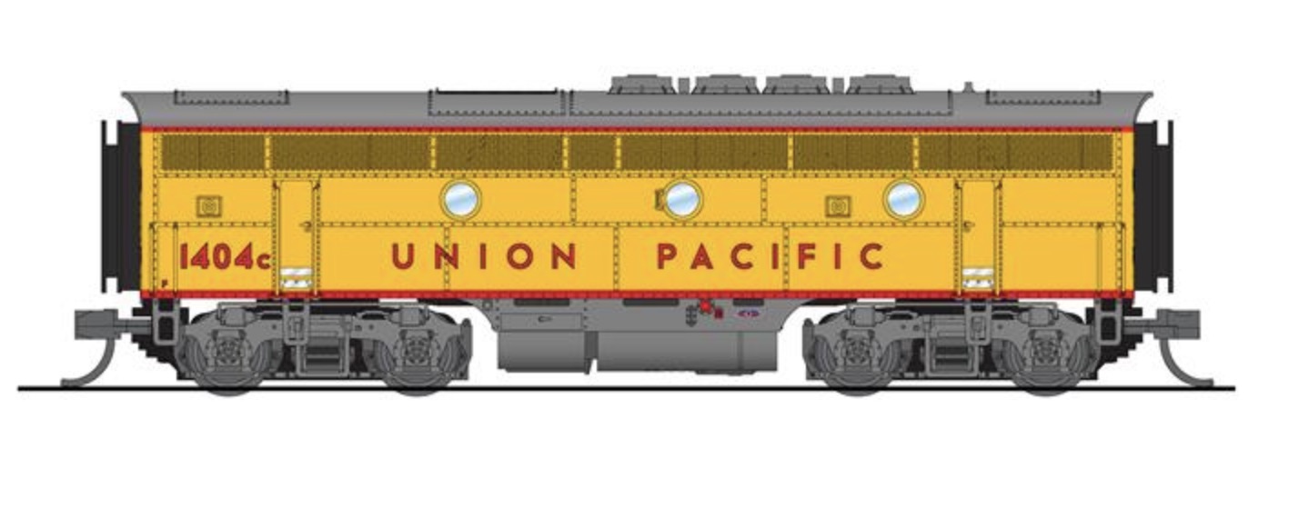 N Scale - Broadway Limited - 7741 - Locomotive, Diesel, EMD F3 - Union Pacific - 1406B