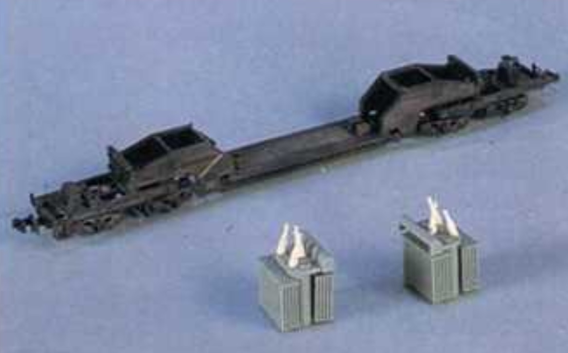 N Scale - Con-Cor - 0001-001720 - Flatcar, Depressed Center - Undecorated