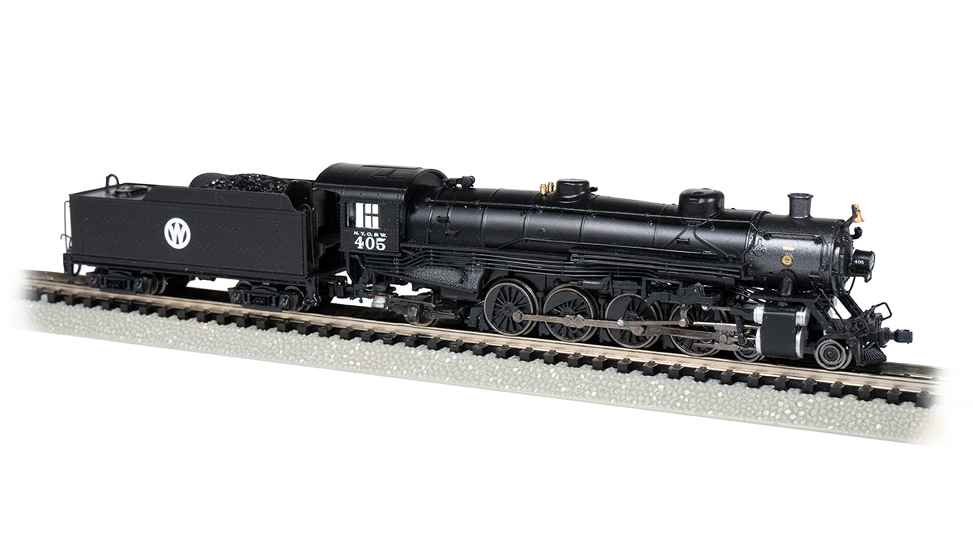 N Scale - Bachmann - 53455 - Locomotive, Steam, 4-8-2 Mountain - New York Ontario & Western - 405