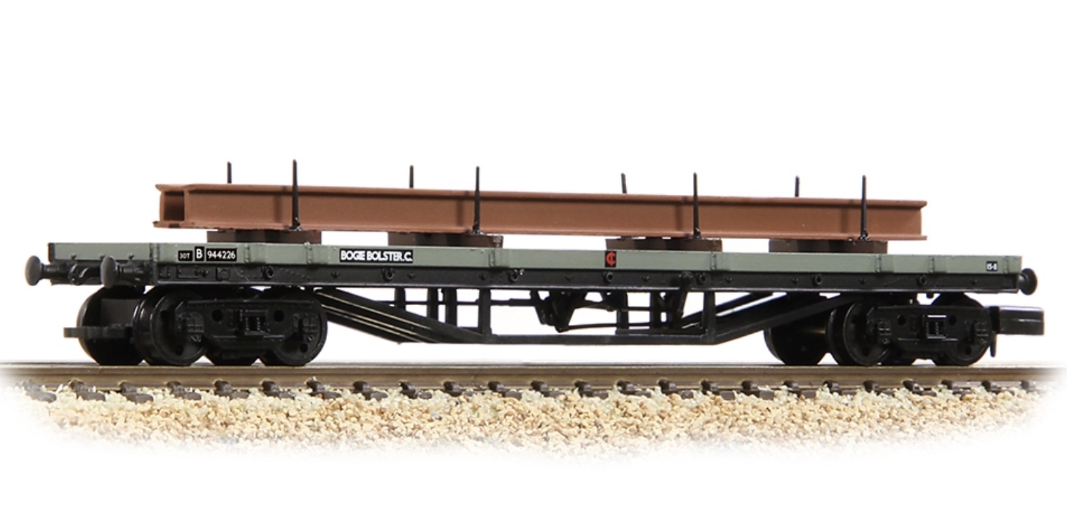 N Scale - Graham Farish - 373-926F - Flatcar, 30T Bogie Bolster C - British Rail - B944226