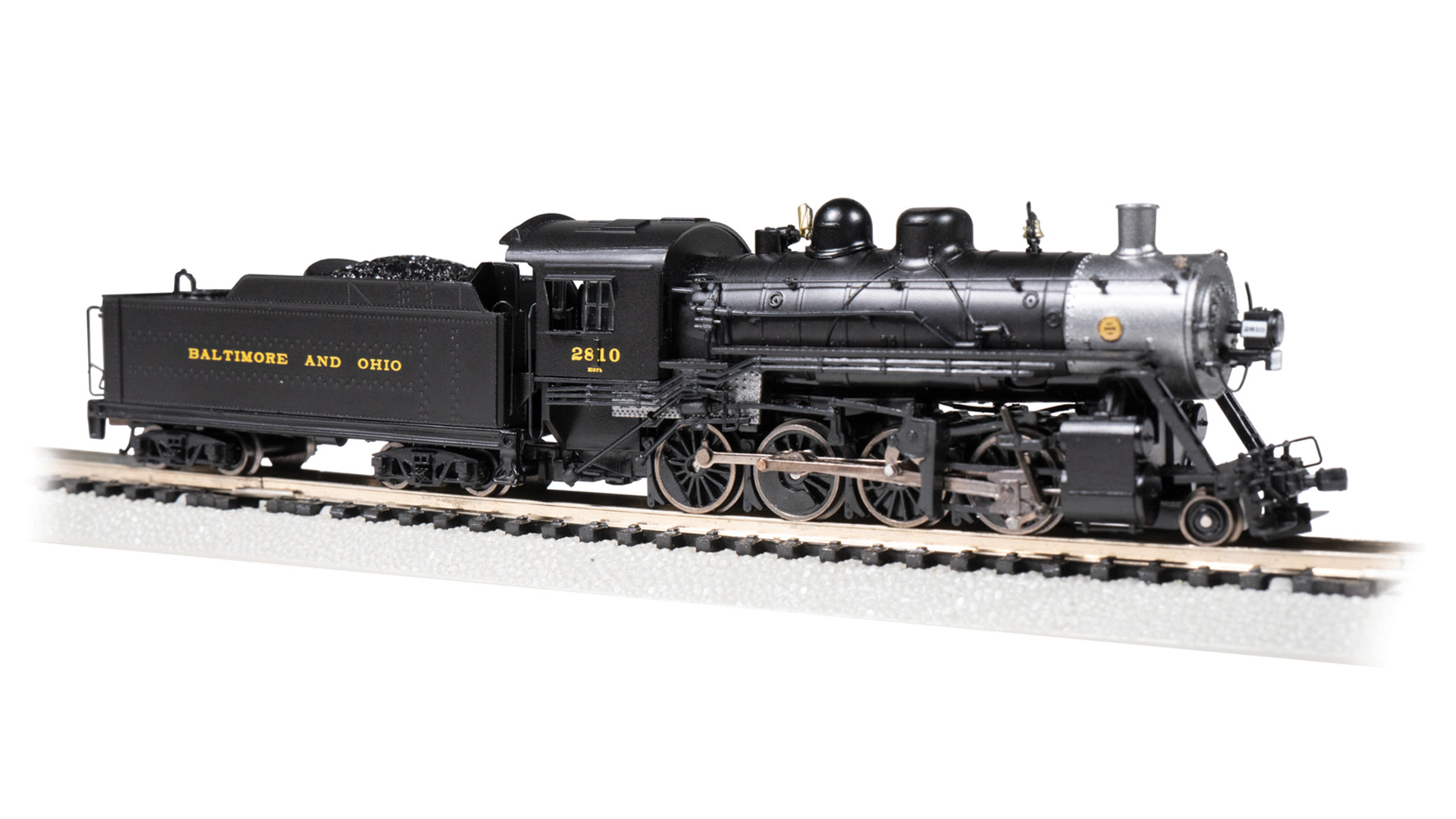 N Scale - Bachmann - 54151 - Locomotive, Steam, 2-8-0 Consolidation - Baltimore & Ohio - 2810
