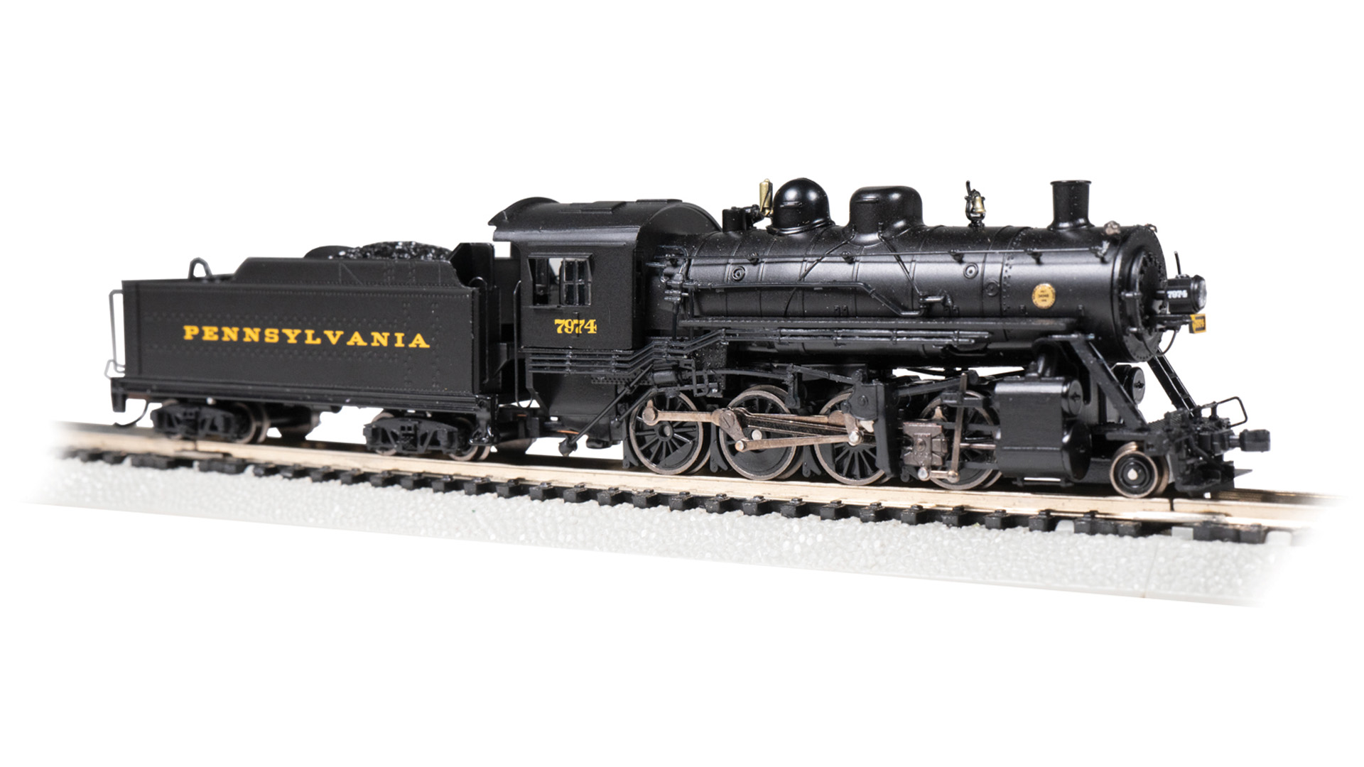 N Scale - Bachmann - 54154 - Locomotive, Steam, 2-8-0 Consolidation - Pennsylvania - 7974