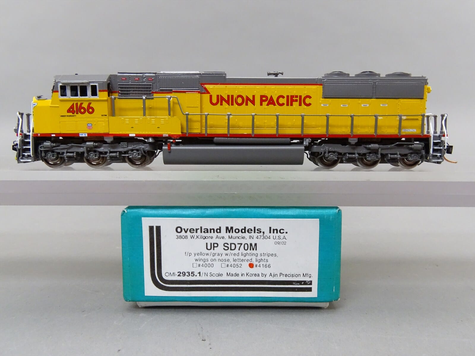 N Scale - Overland Models - 2935.1 - Locomotive, Diesel, EMD SD70 - Union Pacific - 4052
