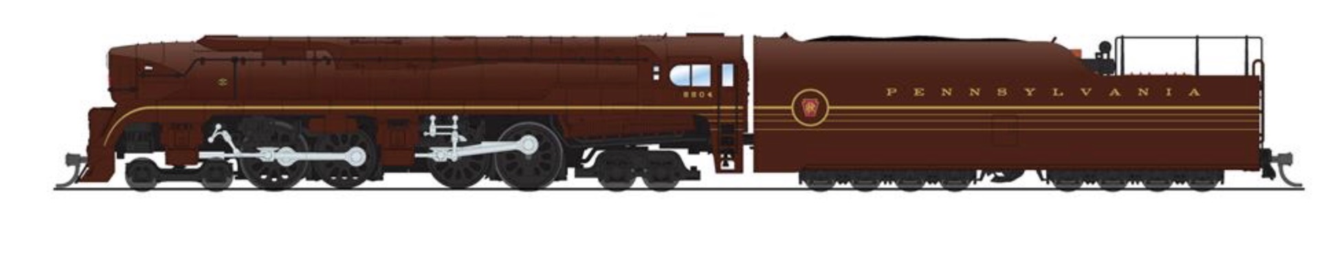 N Scale - Broadway Limited - 9027 - Locomotive, Steam, 4-4-4-4 T1 - Pennsylvania - 5504