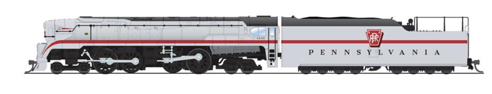 N Scale - Broadway Limited - 9028 - Locomotive, Steam, 4-4-4-4 T1 - Pennsylvania - 5545
