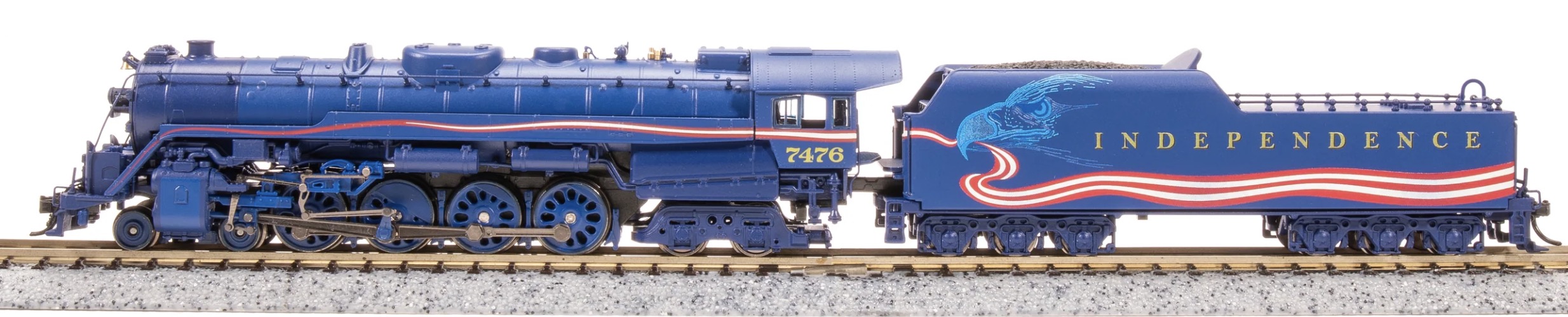 N Scale - Broadway Limited - 8249 - Locomotive, Steam, 4-8-4 T1 - Holiday Car - 7476