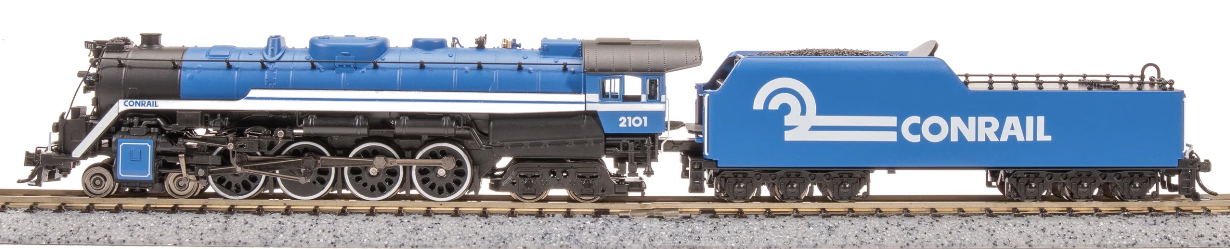 N Scale - Broadway Limited - 8250 - Locomotive, Steam, 4-8-4 T1 - Conrail - 2101