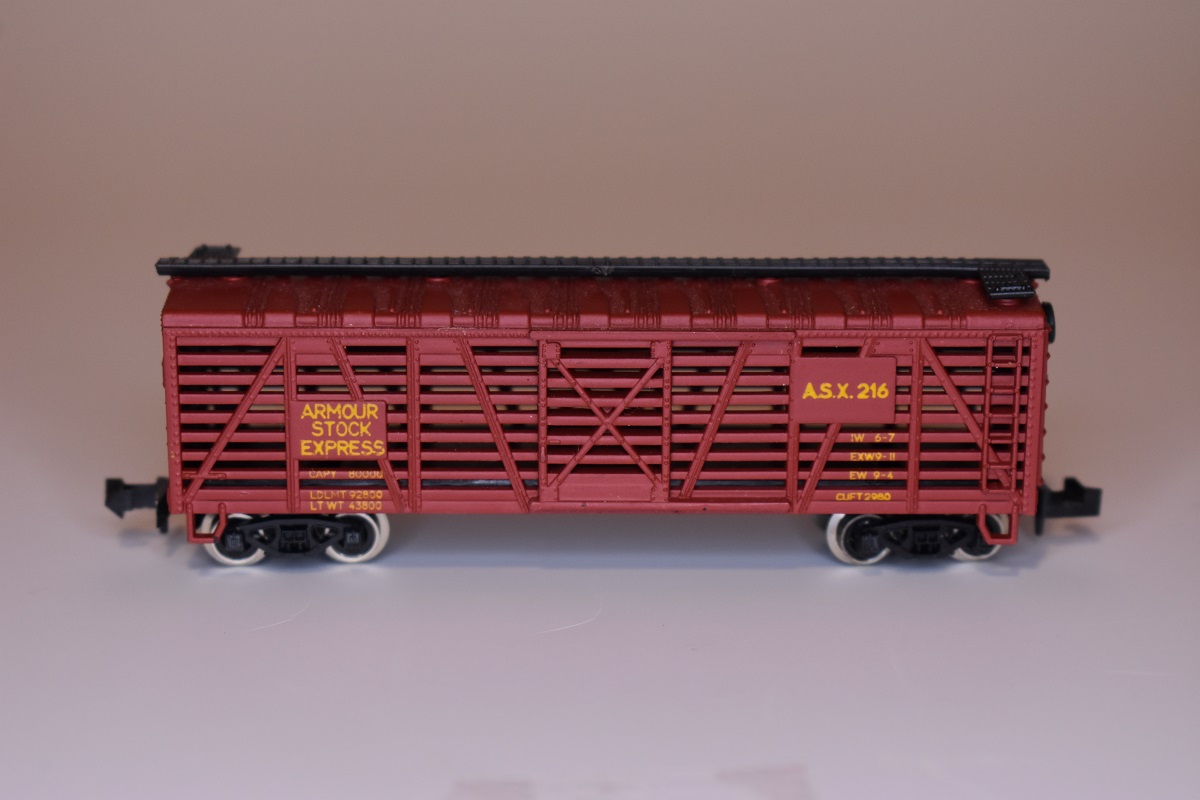 N Scale - Tempo - 2284 - Stock Car, 40 Foot, Wood - Armour Refrigerator Line - 216