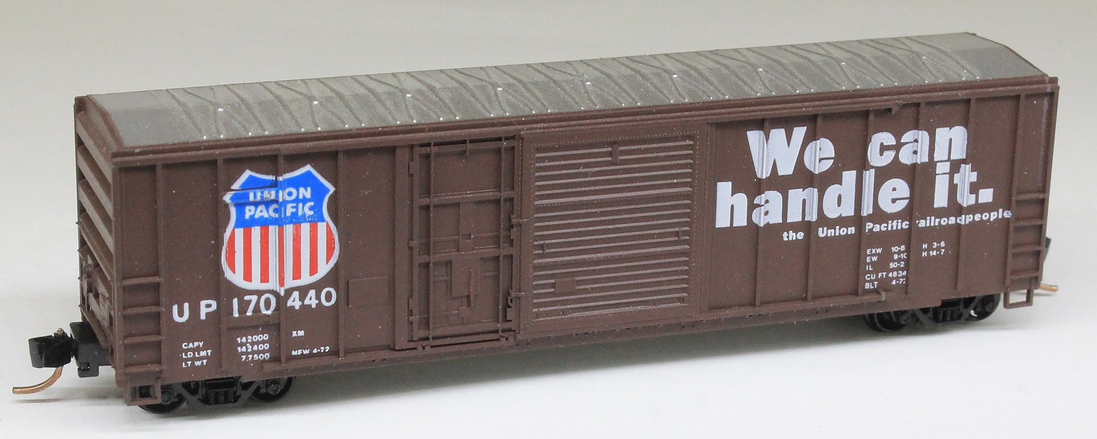 N Scale - Roundhouse - 8237 - Boxcar, 50 Foot, FMC, 5077 - Union Pacific - 170298