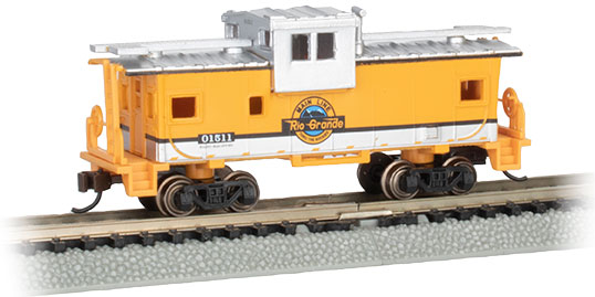 N Scale - Bachmann - 70763 - Caboose, Cupola, Steel Extended Vision - Rio Grande - 01511