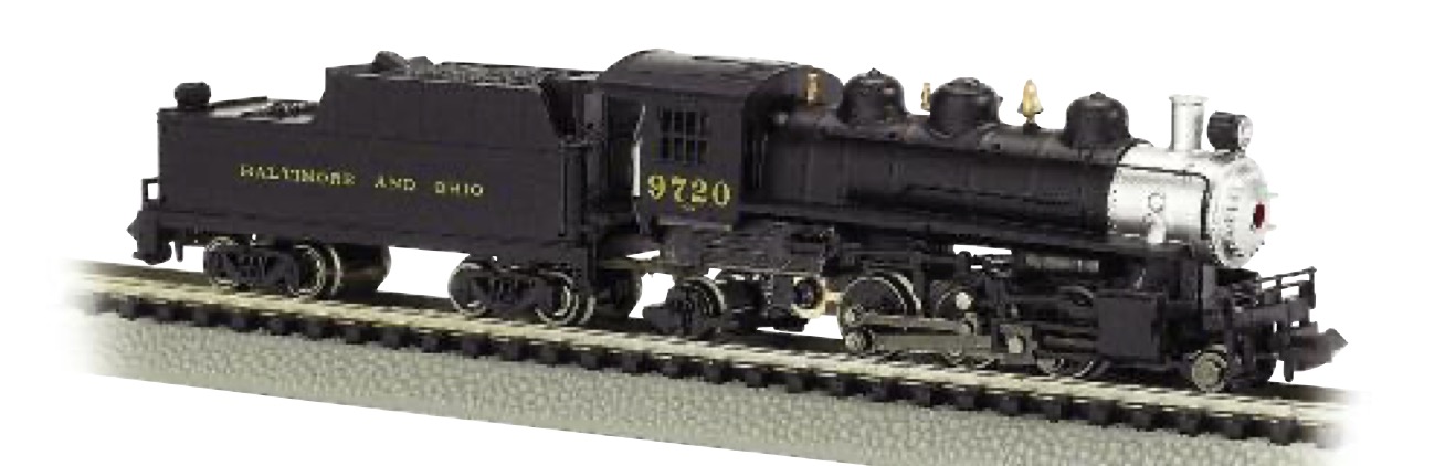 N Scale - Bachmann - 51562 - Locomotive, Steam, 2-6-2 Prairie - Baltimore & Ohio - 9720