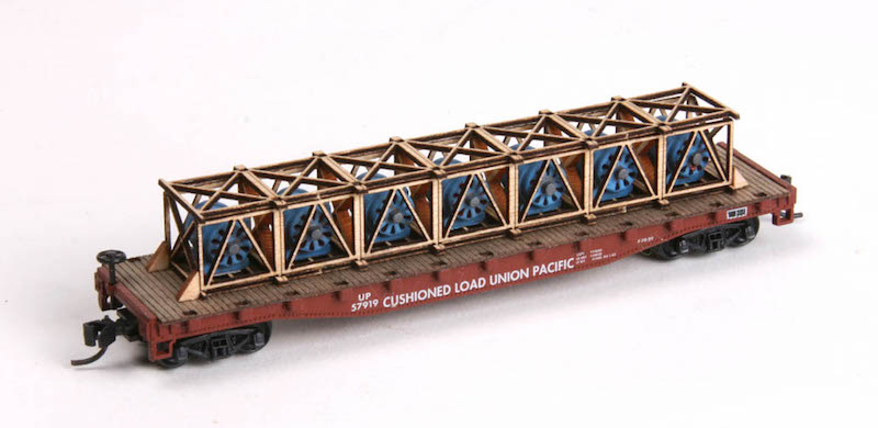 N Scale - American Model Builders - 519 - Structure, Flatcar, Generator Load - Railroad Structures