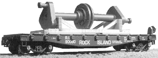 N Scale - American Model Builders - 522 - Structure, Flatcar, Crankshaft Load - Railroad Structures