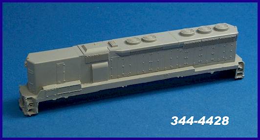 N Scale - JnJ - 344-4428 - Locomotive, Diesel, Body Shell - Undecorated