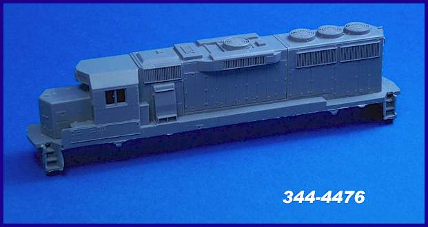 N Scale - JnJ - 344-4476 - Locomotive, Diesel, Body Shell - Undecorated