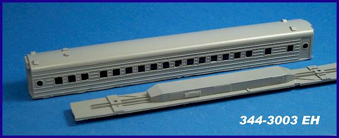 N Scale - JnJ - 344-3003EH - Body Shell, Passenger Car, 80-Foot Coach - Undecorated