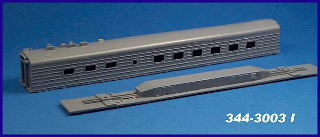 N Scale - JnJ - 344-3003I - Body Shell, Passenger Car, Diner - Undecorated