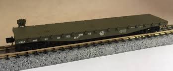 N Scale - Micro-Trains - 45180 - Flatcar, 50 Foot - United States Army - 38066