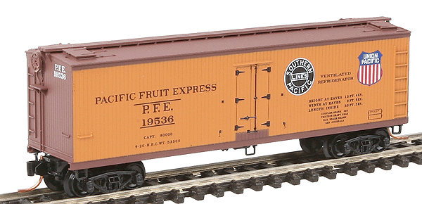 N Scale - Micro-Trains - 047 52 060 - Reefer, 40 Foot, Wood Sheathed - Pacific Fruit Express - 19720