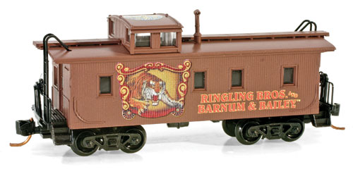 N Scale - Micro-Trains - 051 00 190 - Caboose, Cupola, Wood - Ringling Bros. and Barnum & Bailey