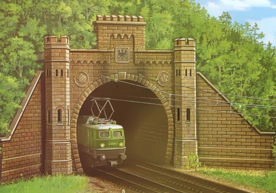 N Scale - Pola - 273 - Structure, Railroad, Tunnel Portal - Railroad Structures