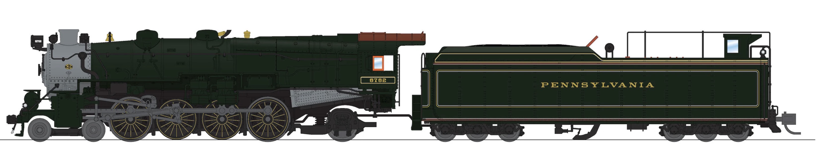 N Scale - Broadway Limited - 8518 - Locomotive, Steam, M1b 4-8-2 - Pennsylvania - 6762