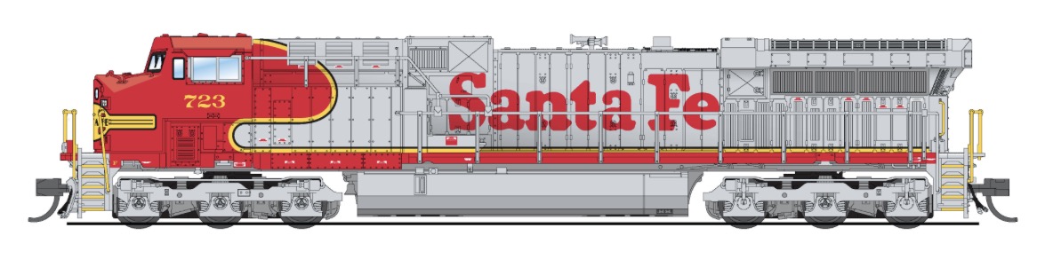 N Scale - Broadway Limited - 8604 - Locomotive, Diesel, GE AC6000CW - Santa Fe - 723
