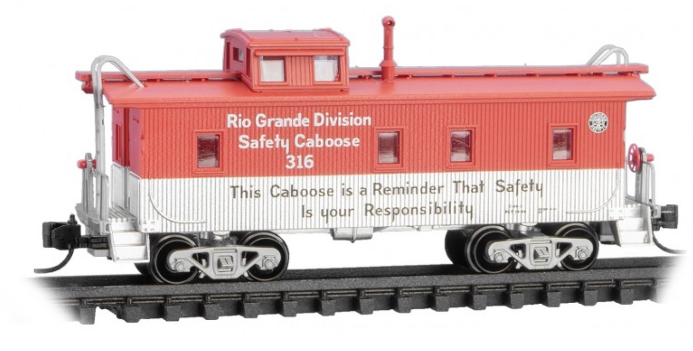 N Scale - Micro-Trains - 050 00 250 - Caboose, Cupola, Wood - Southern Pacific - 316