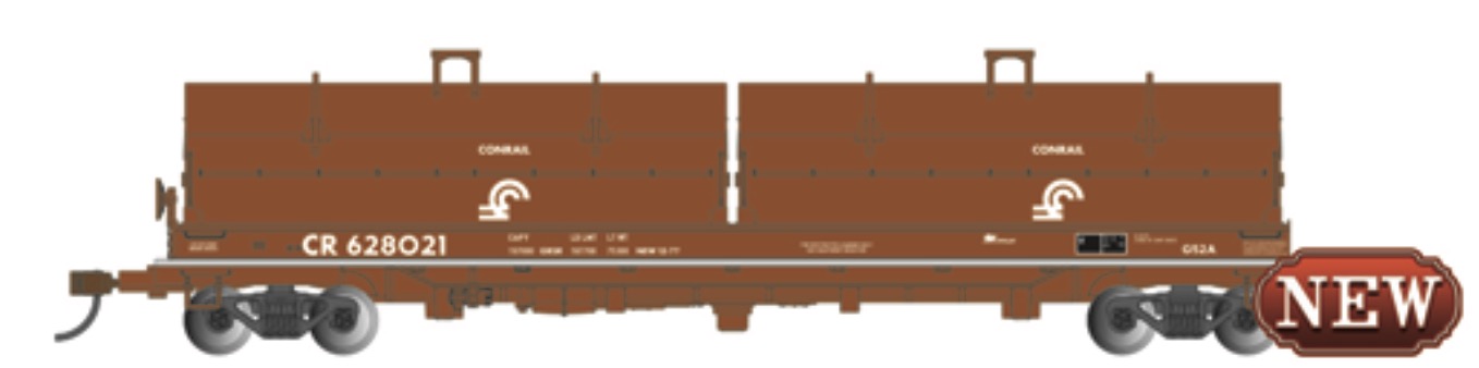 N Scale - Bachmann - 71453 - Gondola, 55 Foot, Coil, Steel - Conrail - 628021